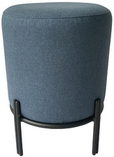 PAPERFLOW Hocker NEST, rund, Stoffbezug: blau