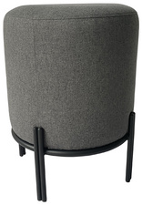 PAPERFLOW Hocker NEST, rund, Stoffbezug: anthrazit