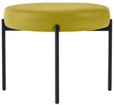 PAPERFLOW Hocker GAIA, rund, Kunstlederbezug, grün