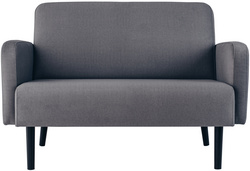 PAPERFLOW 2-Sitzer Sofa LISBOA, Stoffbezug, grau