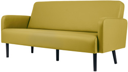 PAPERFLOW 3-Sitzer Sofa LISBOA, Kunstlederbezug, grün