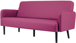 PAPERFLOW 3-Sitzer-Sofa LISBOA, Kunstlederbezug, lila
