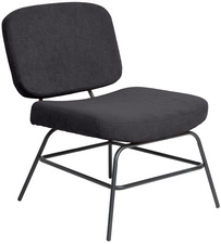 PAPERFLOW Sessel CURVE anthrazit schwarz Stoff
