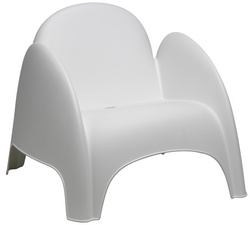 4 PAPERFLOW Sessel DUMBO weiß weiß Kunststoff