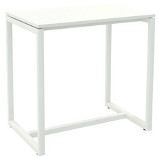 PAPERFLOW Stehtisch easyDesk weiß rechteckig, Vierkantrohr weiß, 114,0 x 75,0 x 110,0 cm