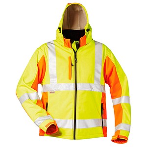 elysee® unisex Warnjacke JIM gelb, orange Größe XL
