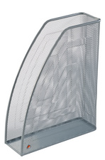 ALBA Stehsammler "MESHMAG", DIN A4, aus Drahtmetall, grau