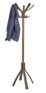 ALBA Garderobenständer "PMCAFE", (H)1.760 mm, dunkles Holz