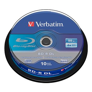 10 Verbatim Blu-ray BD-R 50 GB Double Layer