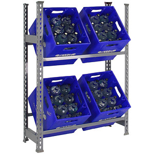 Simon Rack Schwerlastregal KIT SIMONBOTTLE 2 GRIS 330100024108032 grau 80,0 x 30,0 x 100,0 cm