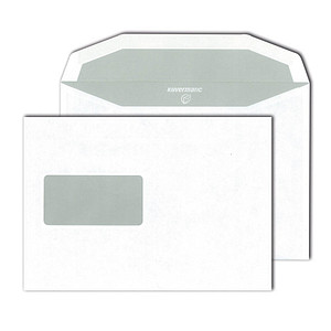 MAILmedia Kuvertierhüllen Kuvertmatic DIN C5 mit Fenster weiß 500 St.