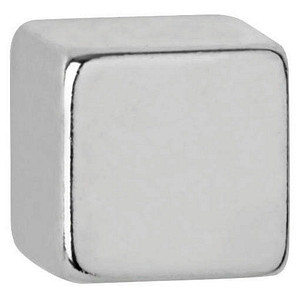 MAUL Neodym-Würfelmagnet, 7 mm, Haftkraft: 1,6 kg, silber