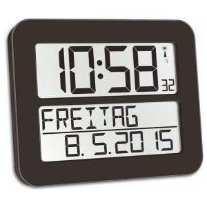 TFA-DOSTMANN Funk Wanduhr 60.4512.01 258 mm x 212 mm x 30 mm Schwarz (60.4512.0