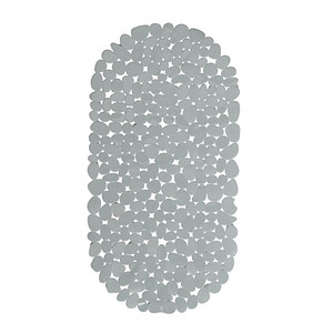 relaxdays Badewannenmatte grau 66,5 x 34,5 cm