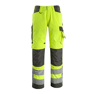 MASCOT® unisex Warnschutzhose Kendal  gelb, dunkelanthrazit Größe 24
