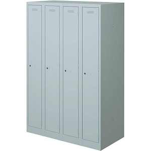 BISLEY Spind lichtgrau PL30501Q1, 4 Schließfächer 120,0 x 50,0 x 180,0 cm