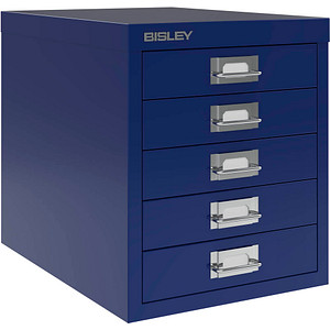 BISLEY MultiDrawer™ L125 Schubladenschrank oxfordblau mit 5 Schubladen 27,9 x 38,0 x 32,5 cm