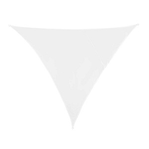 relaxdays Sonnensegel dreieckig weiß 3,0 x 3,0 m