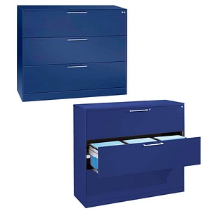 CP C 3000 Asisto Hängeregistraturschrank lapisblau mit 3 Schubladen 120,0 x 43,5 x 101,0 cm
