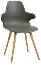 Topstar Besucherstuhl "T 2020", umbragrau / buche