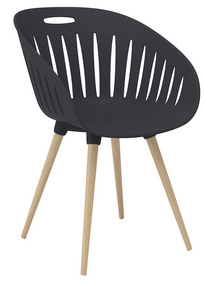 2 Topstar Schalenstühle T2023 FZ20EIA-2 anthrazit Kunststoff