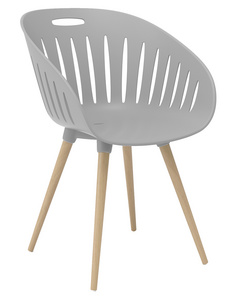 2 Topstar Schalenstühle T2023 FZ20EIG-2 hellgrau Kunststoff