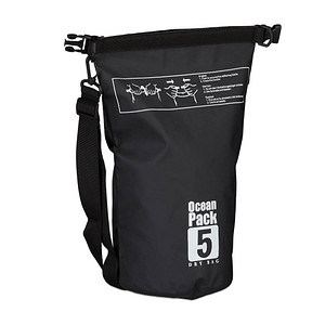 relaxdays Dry Bag Ocean Pack LKW-Plane schwarz 5,0 l