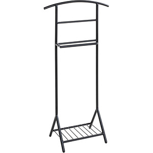 HAKU Möbel Herrendiener 23591 schwarz Metall Haken 45,0 x 101,0 cm