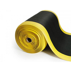 WESEMEYER Anti-Ermüdungsmatte schwarz, gelb 90,0 x 100,0 cm