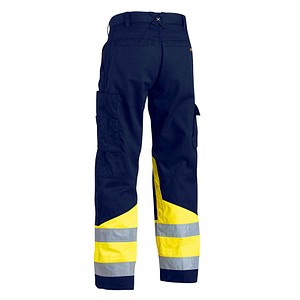 BLAKLÄDER® unisex Warnschutzhose 1564 marine, gelb Größe 60