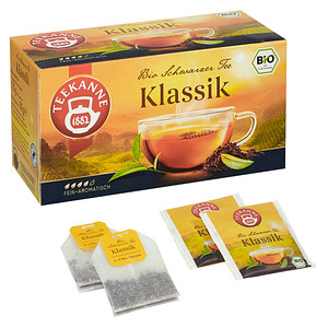 TEEKANNE Bio Schwarzer Tee Klassik Bio-Tee 20 Portionen