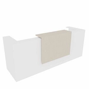 Quadrifoglio Empfangstheke weiß, ulme 285,0 x 88,0 x 113,0 cm