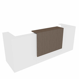 Quadrifoglio Empfangstheke weiß, eukalyptus 285,0 x 88,0 x 113,0 cm