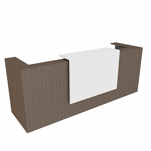 Quadrifoglio Empfangstheke eukalyptus, weiß 285,0 x 88,0 x 113,0 cm