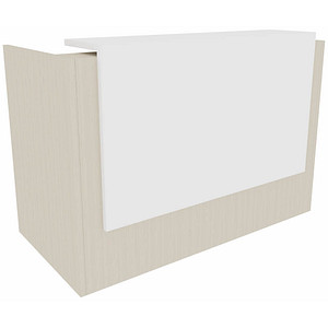 Quadrifoglio Empfangstheke ulme, weiß 166,0 x 88,0 x 113,0 cm