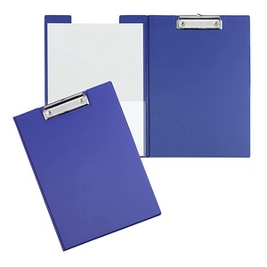 MAUL Schreibmappe mit Folienüberzug, DIN A4, blau Platte aus Karton mit Folienü