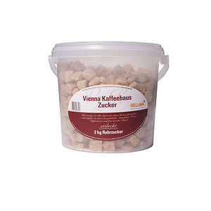 HELLMA Rohrzucker Würfelzucker 2x 2,0 kg