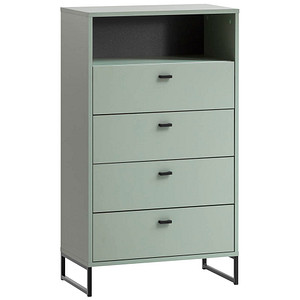 MÖBELPARTNER Kommode Janne 153067 pastellgrün 1 Fachboden 60,2 x 33,1 x 103,9 cm