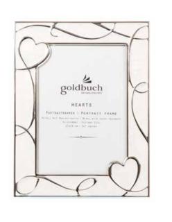 GOLDBUCH Hearts creme 10x15 Metallrahmen Portrait
