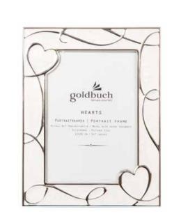 GOLDBUCH Hearts creme 13x18 Metallrahmen Portrait