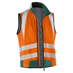 KÜBLER® unisex Warnweste REFLECTIQ orange, moosgrün Größe M