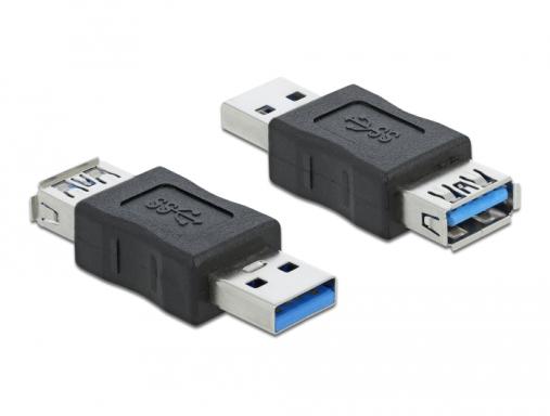 DELOCK USB 3.0 Adapter Typ-A Stecker zu Typ-A Buchse Datenblocker