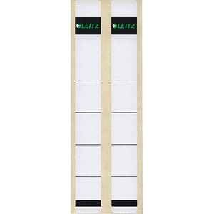 LEITZ Ordnerrücken-Etikett, 23 x 192 mm, kurz, schmal, grau