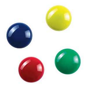 12 Zeller Magnete farbsortiert Ø 2,0 x 0,9 cm