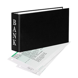 VELOFLEX VELOCOLOR® Bankringbuch 2-Ringe schwarz 4,5 cm DIN A6 quer