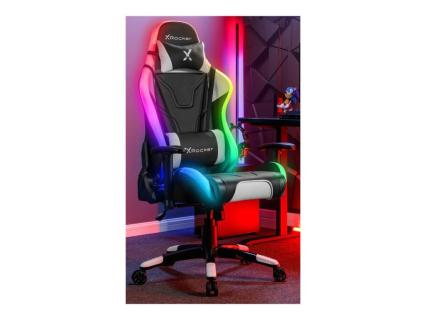 X ROCKER Agility eSports RGB Gaming Schreibtischstuhl mit RGB-Beleuchtung