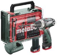 METABO PowerMaxx BS Basic Set 600080710 Akku-Bohrschrauber 12 V 2 Ah Li-Ion