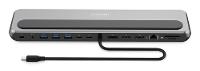 DIGITUS Docking Station, USB-C, 12-Port, grau / schwarz