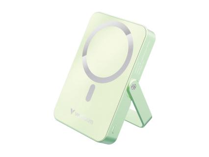 VERBATIM Charge ?n? Go Power Bank with Stand Magnetic Wireless 10000mAh ? Green