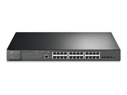 TP-LINK JetStream? 24-Port Gigabit and 4-Port 10GE SFP+ L2+ Managed Switch with